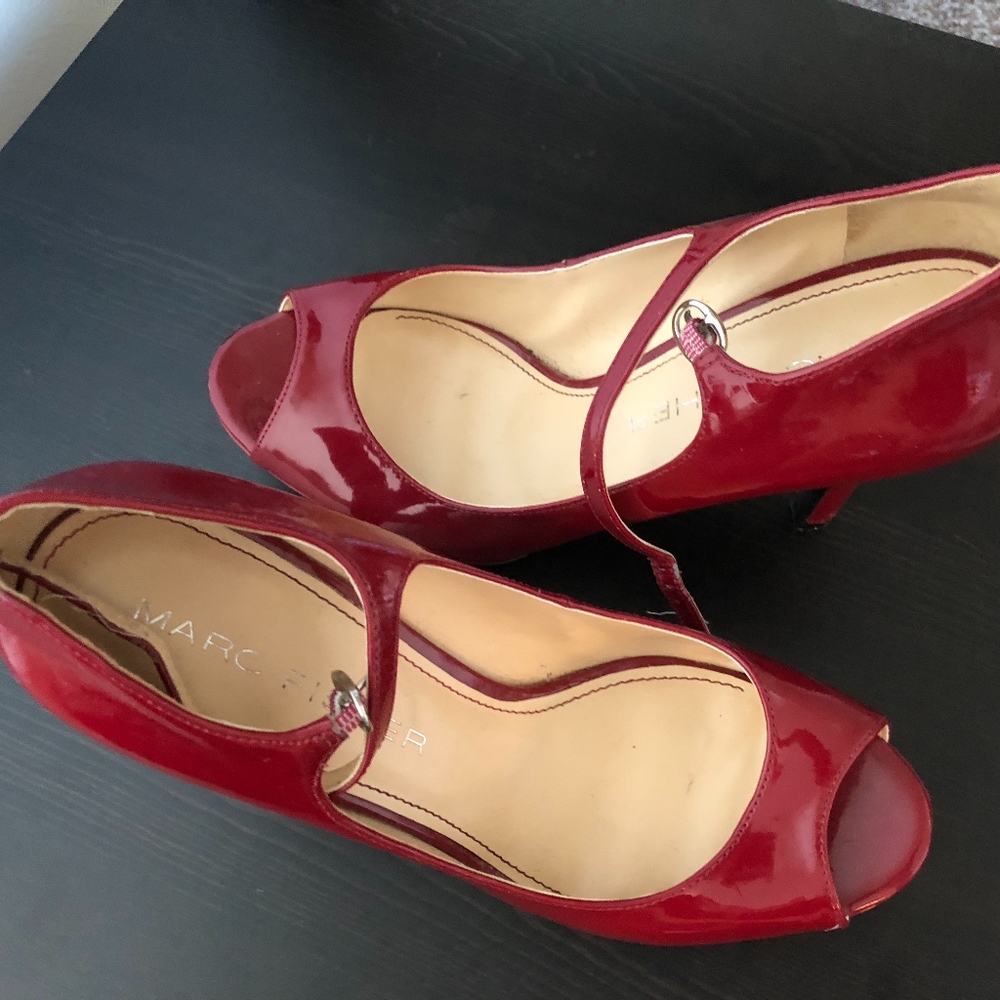 Red Marc Fisher Heels